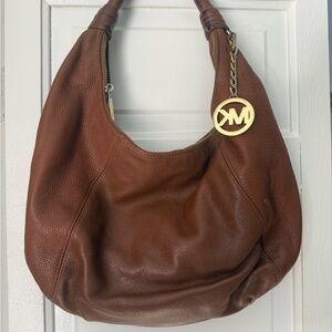 Michael Kors Brown Leather Shoulder Bag